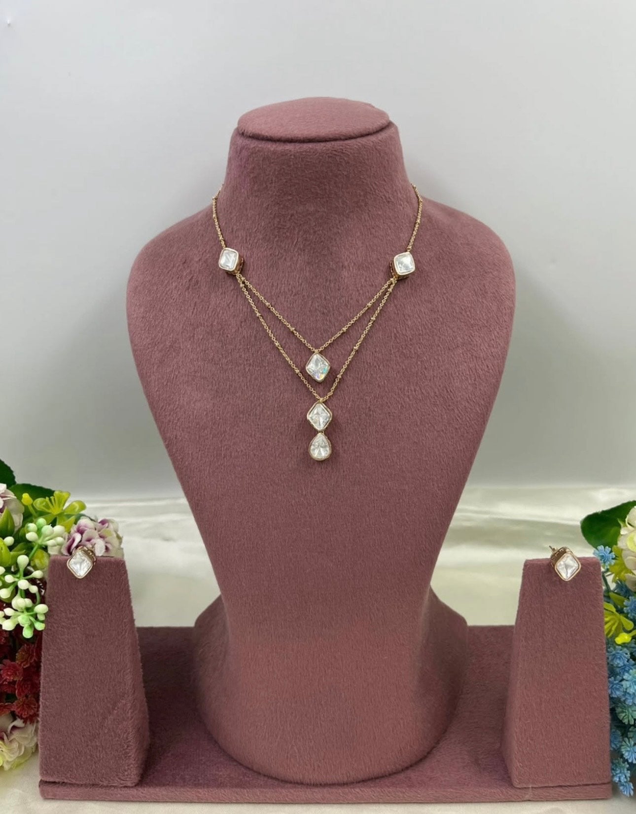 Kundan Double Layered Pendat Set