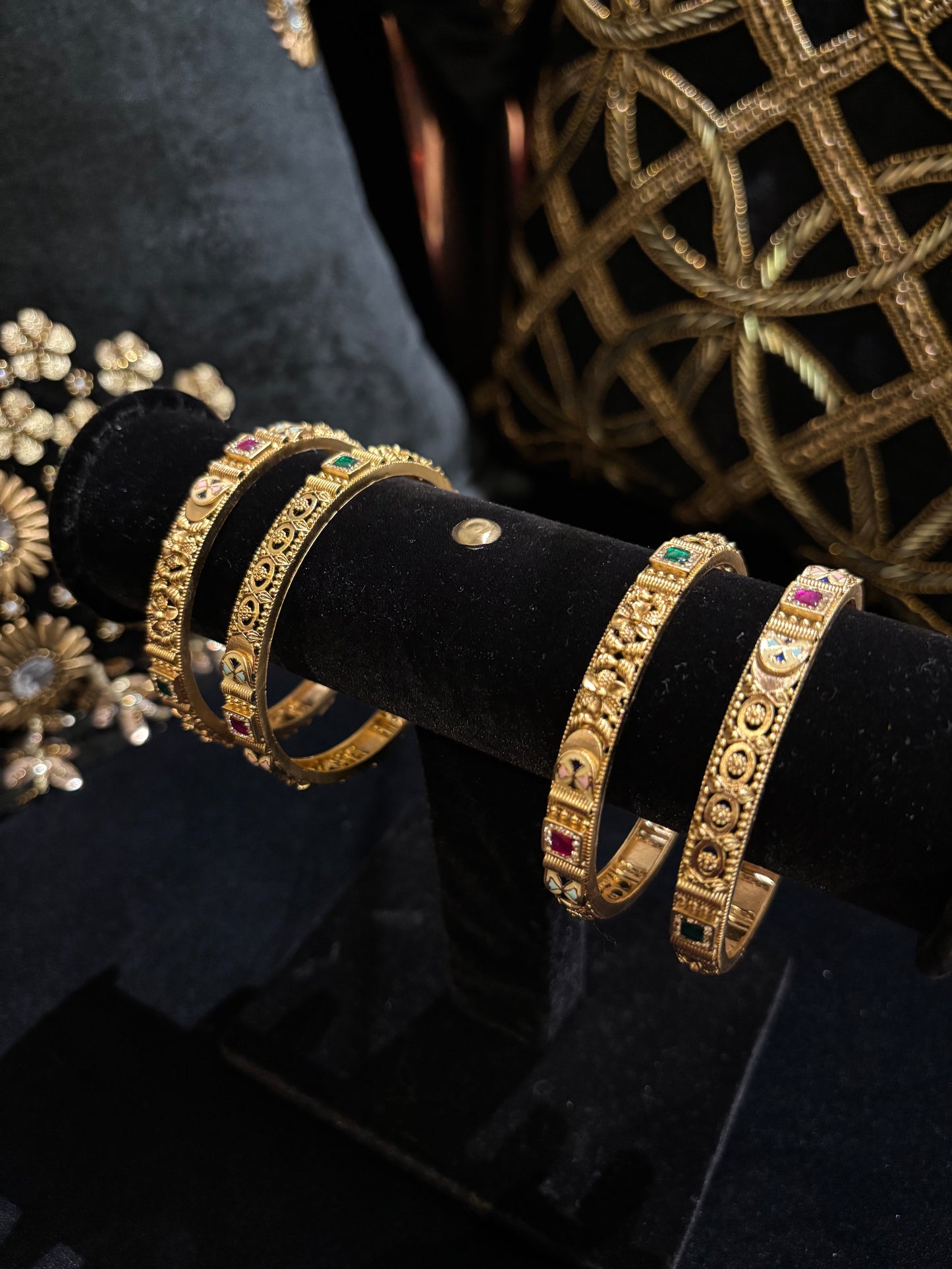 Chorski Gold Bangles Set